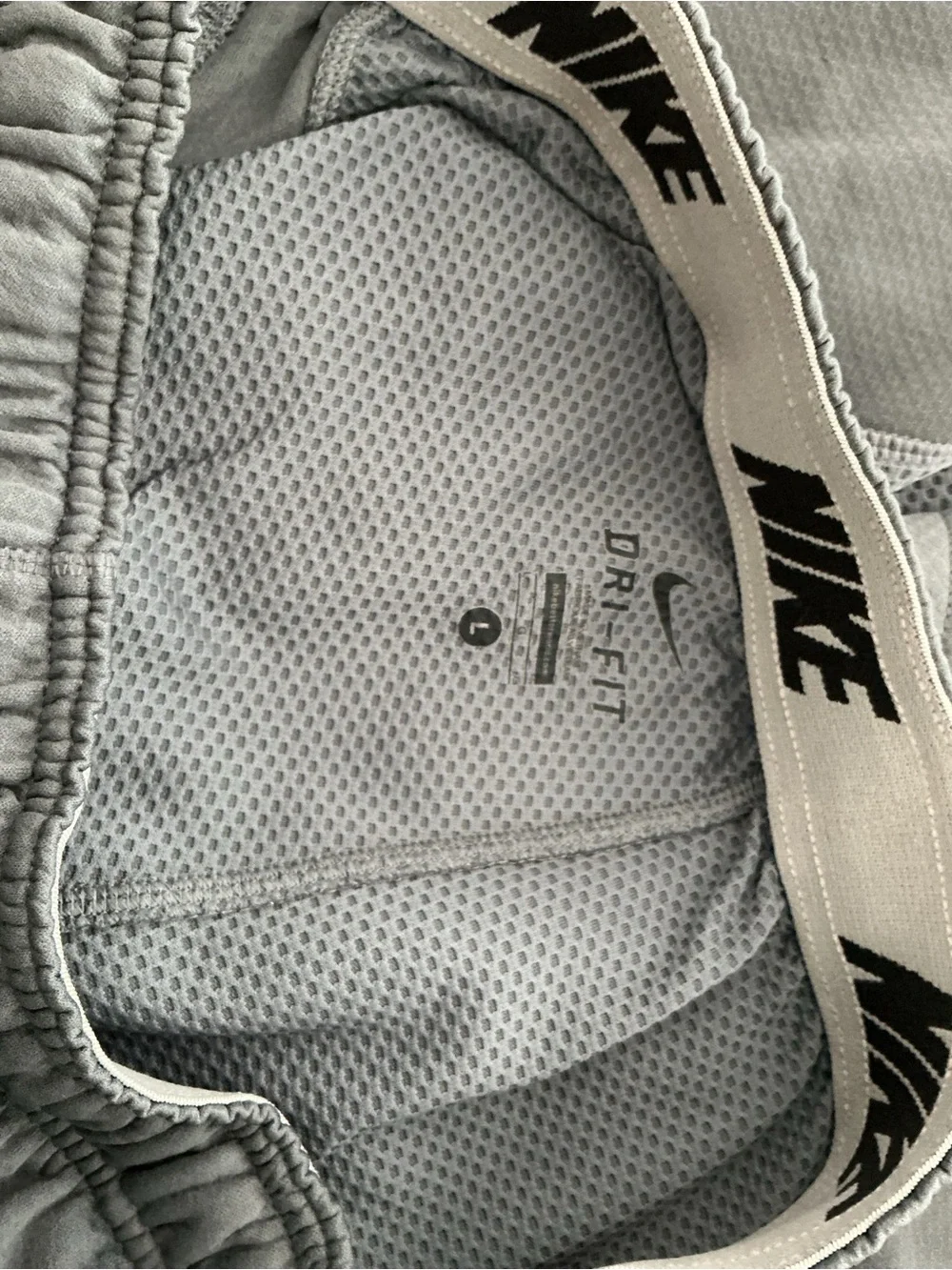 Nike Charcoal Gray Performance Joggers with Swoosh